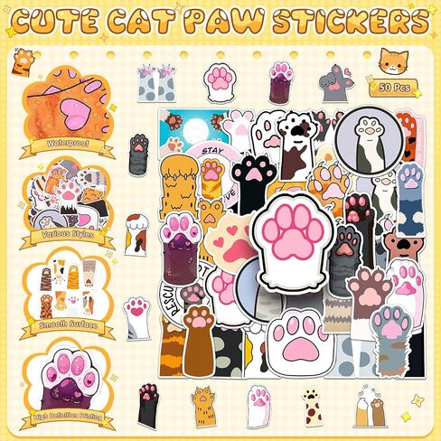 82 PCS Cat Decord Decorations Party Forms Bulk تشمل ملصقات Mini Spiral SPORAL SCREAM in Kuwait