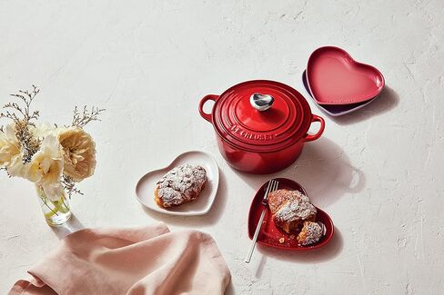 Le Creuset Stoneware Heart Shaped Spoon Rest, 5", White in Saudi Arabia