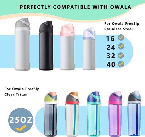 Replacement Lid for Owala Freesip Water Bottle, Compatible with Owala Lid and Cap, Premium Accessories for 16oz 24oz 32oz 40oz Bottles,Leak-Proof,BPA-Free(Pink Purple) in Saudi Arabia