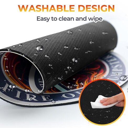 CHURYUML Knight Dumpster Fire Mouse Pad 9.84 x 9.84 Inch - Inspirational Round Mousepad for Laptop Gaming Office Home Decor, Funny Dumpster Fire Desk Accessories Gifts for Coworkers Colleagues Friend in Saudi Arabia