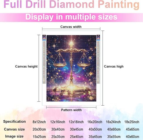 youshiha libra constellation kits diamond painting kits للبالغين. in Kuwait