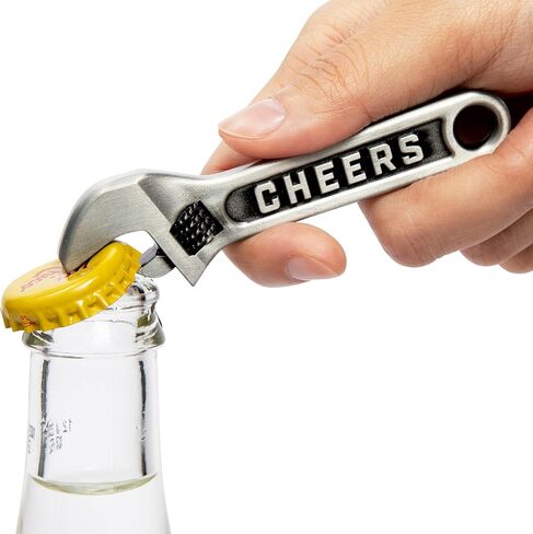 Novelty Shark Bottle Cap Opener- Zinc Alloy Keychain for Beer and Soda Bottles | Cool Jaws-Inspired Professional Key chain for Men & Women-Silver in Saudi Arabia