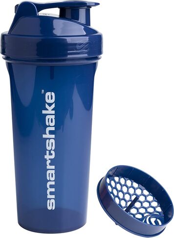 Smartshake Glossy Lite Protein Shaker Bottle 800ml Leakproof BPA Free – Gifts for Mens Womens Gym Shaker Drink Bottle for Protein Shakes + Protein Powder (800ml, Deep Rose) in Saudi Arabia