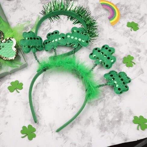 نيدزو شريط راس للحفلات التنكرية والحفلات ذات الطابع الخاص من كلوفر بوبر، لون اخضر لامع، مقاس واحد in Kuwait