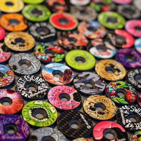 Riesel Design - Headset Stem Top Cap 1-1/8 for MTB Road Mountain Bike - Super Light Weight, UV Resistant, Print, 100% Carbon - Easy Installation - Made in Germany in Kuwait