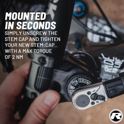 Riesel Design - Headset Stem Top Cap 1-1/8 for MTB Road Mountain Bike - Super Light Weight, UV Resistant, Print, 100% Carbon - Easy Installation - Made in Germany in Kuwait