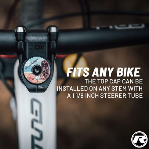 Riesel Design - Headset Stem Top Cap 1-1/8 for MTB Road Mountain Bike - Super Light Weight, UV Resistant, Print, 100% Carbon - Easy Installation - Made in Germany in Kuwait