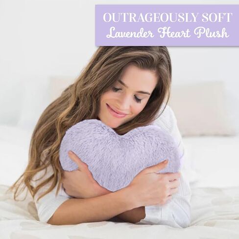 1i4 Group Cozy Microwavable Plush Heart – Heated & Coolable Comfort Plushie with Relaxing Lavender Scent - Lavender in Saudi Arabia