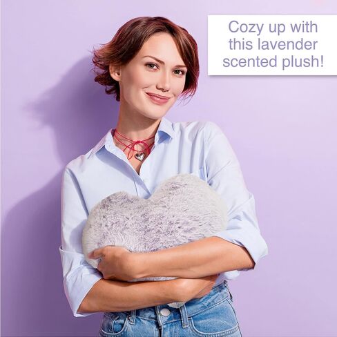 1i4 Group Cozy Microwavable Plush Heart – Heated & Coolable Comfort Plushie with Relaxing Lavender Scent - Lavender in Saudi Arabia