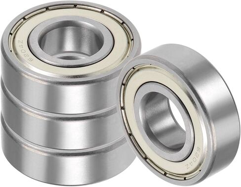 4pcs 605Z Deep Groove Ball Bearings - [5x14x5mm] Carbon Steel Balls for Motors Machine Tool Gearboxes Bearing Use, Double Shield in Kuwait