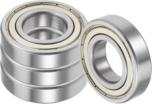 4pcs 605Z Deep Groove Ball Bearings - [5x14x5mm] Carbon Steel Balls for Motors Machine Tool Gearboxes Bearing Use, Double Shield in Kuwait