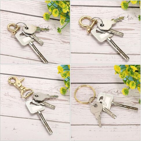 PATIKIL D-Ring Shackle, Brass U Type Fob Key Hook Small Bow Shackles DIY Leather Replacement in Saudi Arabia