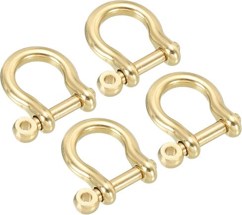 PATIKIL D-Ring Shackle, Brass U Type Fob Key Hook Small Bow Shackles DIY Leather Replacement in Saudi Arabia