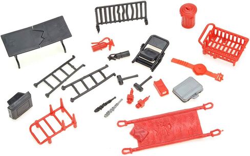 PowerTRC 32 Pieces Wrestling Toys, Wrestler Play Set with 2 Wrestle Rings (Hexagon & Square), 12 Wrestlers, 18 Accessories, Toy Figures Cake Topper Birthday Party Decoration Gift Toy for Kids in Saudi Arabia