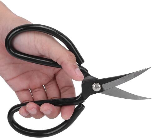 Sewing Scissors, Curved Tips Steel Shears Cutting Scissors with Ergonomic Handle for Fine Trimming Crafting Sewing Fabric Leather Cotton Cloth (2# 180mm) in Saudi Arabia