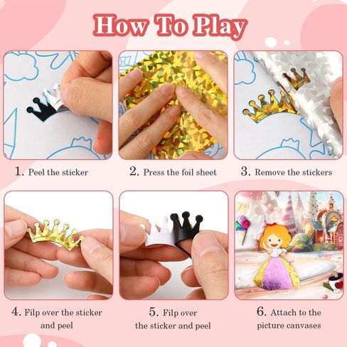 Graduation Gifts for Kid,Foil Art Kit for Kids,Art & Craft Activity No Mess Creative Art Toys for Ages 5-7,DIY Printing Arts and Crafts for Kids Ages 8-12,Birthday Graduation Gifts for Teen Girls,Pink in Kuwait