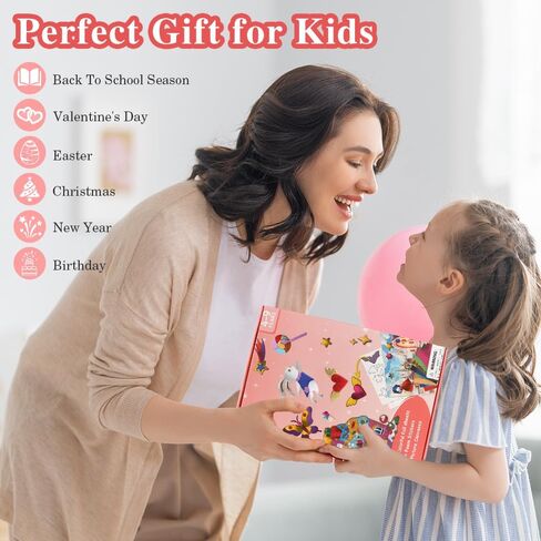 Graduation Gifts for Kid,Foil Art Kit for Kids,Art & Craft Activity No Mess Creative Art Toys for Ages 5-7,DIY Printing Arts and Crafts for Kids Ages 8-12,Birthday Graduation Gifts for Teen Girls,Pink in Kuwait