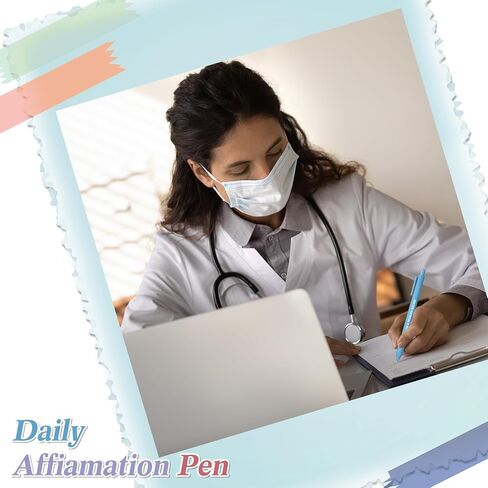 Geyoga 50 Pcs Nurse Pens Bulk Positive Affirmation Quote Inspirational Mental Health Awareness Pens with Sayings Thank You Gifts for Coworkers Employee Staff Team Office(Colorful,Nurse) in Kuwait