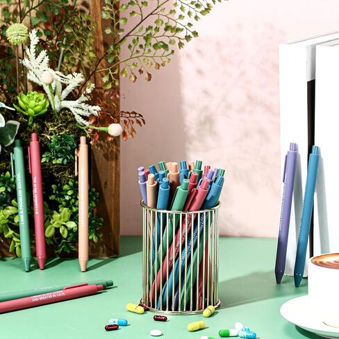 Geyoga 50 PCS Morse Pens Bulk Evidation Exivation QUOTE Assional Health Health Awarness Assists with أقوال ، شكرًا لك هدايا لمكتب فريق موظفي موظفي زملاء العمل (ملون ، ممرض) in Kuwait