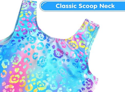 Gymnastics Leotards for Girls 8-9 Years Old Pink Purple Rhombus Sleeveless Biketards with Shorts in Saudi Arabia