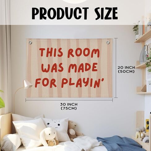 See The Good Wall Decor, Vintage See The Good Sign Linen Banner, Trendy Linen Banner Wall Hanging Banner Flag in Kuwait