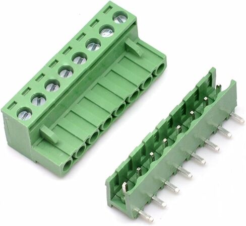 20 Sets 2-Pin 5.08mm Pitch Right Angle Male Female PCB Screw Terminal Block Kit in Saudi Arabia