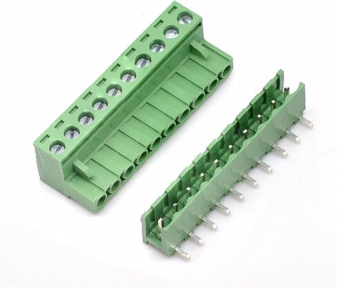 20 Sets 2-Pin 5.08mm Pitch Right Angle Male Female PCB Screw Terminal Block Kit in Saudi Arabia