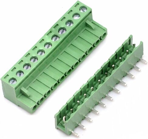 20 Sets 2-Pin 5.08mm Pitch Right Angle Male Female PCB Screw Terminal Block Kit in Saudi Arabia