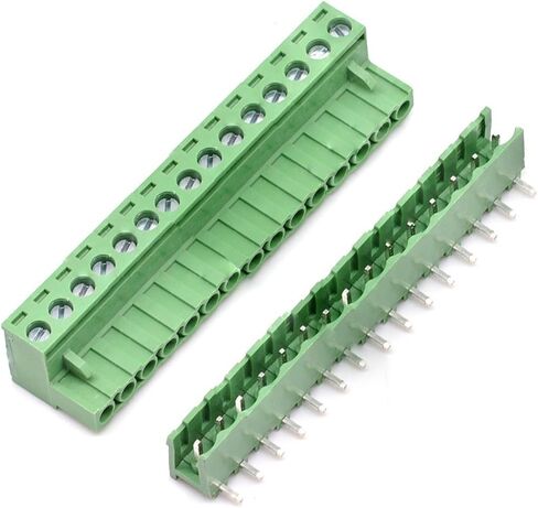 20 Sets 2-Pin 5.08mm Pitch Right Angle Male Female PCB Screw Terminal Block Kit in Saudi Arabia