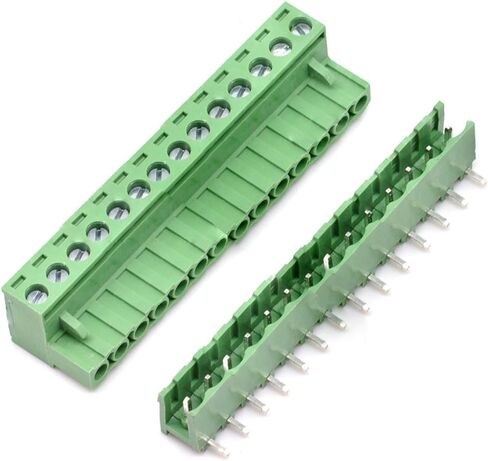 20 Sets 2-Pin 5.08mm Pitch Right Angle Male Female PCB Screw Terminal Block Kit in Saudi Arabia
