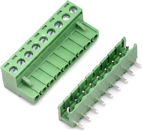 20 Sets 2-Pin 5.08mm Pitch Right Angle Male Female PCB Screw Terminal Block Kit in Saudi Arabia