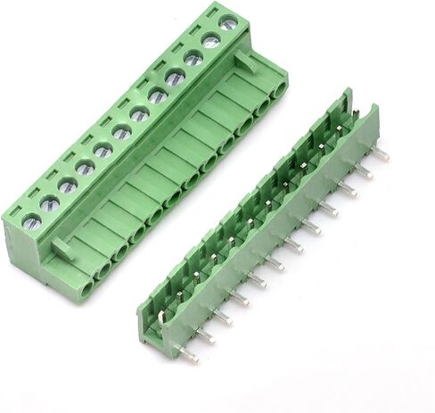 20 Sets 2-Pin 5.08mm Pitch Right Angle Male Female PCB Screw Terminal Block Kit in Saudi Arabia