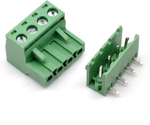 20 Sets 2-Pin 5.08mm Pitch Right Angle Male Female PCB Screw Terminal Block Kit in Saudi Arabia