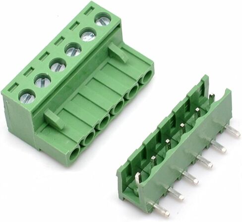 20 Sets 2-Pin 5.08mm Pitch Right Angle Male Female PCB Screw Terminal Block Kit in Saudi Arabia