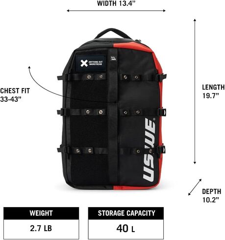 USWE Buddy 40L Athlete Gear Pack, Lightweight Backpack to Store Your Sport Gear & Essentials, Ideal For Travelling, Gym Sessions, Training and More in Kuwait