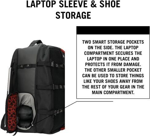 USWE Buddy 40L Athlete Gear Pack, Lightweight Backpack to Store Your Sport Gear & Essentials, Ideal For Travelling, Gym Sessions, Training and More in Kuwait