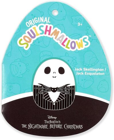 Squishmallows Original 3.5in Disney Jack Skellington and Sally Clip 2-Pack-Jazwares Plush الرسمية in Kuwait