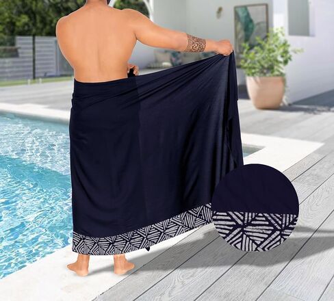 Happy Bay Men's Beachwear Pareo Wrap Summer Sarong in Kuwait