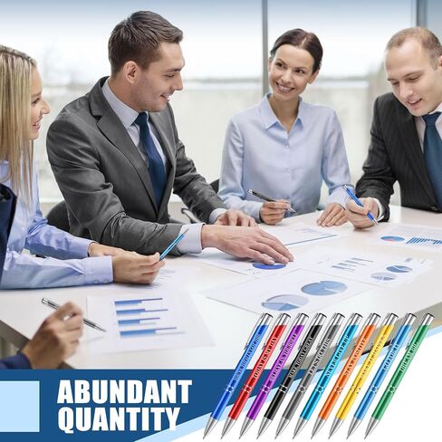 100 Pcs Ballpoint Pens Motivational Inspirational Quotes Metal Pen Bulk Employee Appreciation Gifts Encouraging Writing Black Ink for Student Coworker Teacher Office (Go for It) in Saudi Arabia