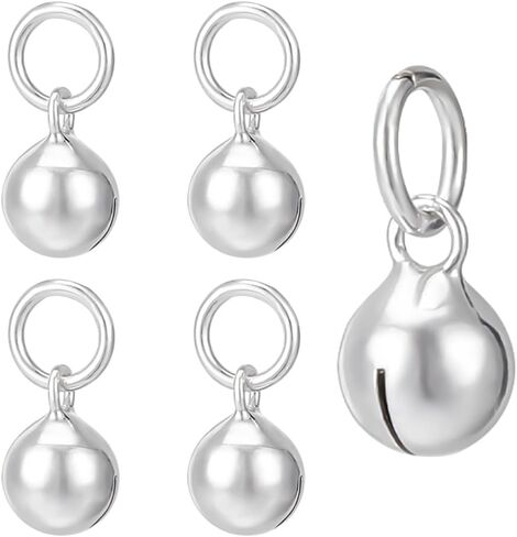 Benecreat 925 Sterling Silver Bell Charms ، Mini Bell Pendant Jewelry النتائج مع حلقات القفز لعيد الميلاد Jingle Bell Dangle Making in Saudi Arabia