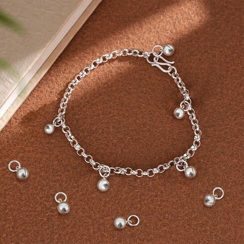Benecreat 925 Sterling Silver Bell Charms ، Mini Bell Pendant Jewelry النتائج مع حلقات القفز لعيد الميلاد Jingle Bell Dangle Making in Saudi Arabia