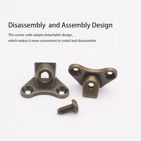 12pcs Removable Corner Brace Butterfly Shape Support Connector Bracket Alternative to Right-Angle L Shape Corner Brace, Electroplating Process Corner Code Metal Brackets for Wood, Furniture, Silver in Kuwait