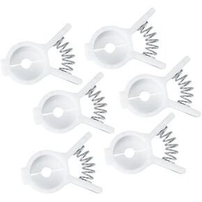 Rocky Mountain Beads و Bagel Clips - 6 حزمة مقاطع أكياس الطعام للخبز والبطاطا والوجبات الخفيفة والأطعمة المجمدة والمزيد - مقاطع سدادات كيس المطبخ قابلة لإعادة الاستخدام لتخزين المخزن - تبقي الطعام طازجًا لفترة أطول