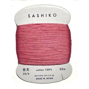 Sashiko Thread - Daruma - الوزن المتوسط/العادي - بطاقات 30M (Cherry Blossom Pink # 222)