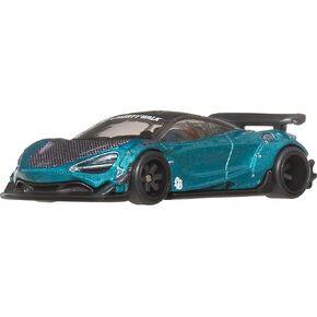 Hot Wheels Premium Circult Carnible Toy Car ، 1:64 Scale Die-Cast LB-Works McLaren 720s ، مركبة ظلية مع إطارات REAL Riders Real