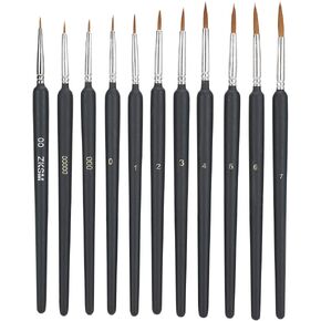 11pcs فرشاة شعر برسمة الشعر