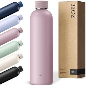 KIVY Stainless Steel Insulated Water Bottle 32oz [LEAK PROOF] - Insulated Stainless Steel Water Bottle - Stainless Steel Drinking Water Bottle - Thermo Flask Drinking Bottle - BPA Free Water Bottle in Kuwait