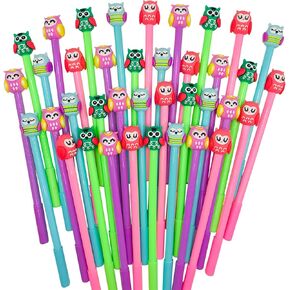 40 PCS PTEL POW PENS ، Animal Black Ink Writing Ambels ، 0.5 mm Novelty Novelty Fun fun Kawaii gel ink for Kids School Office Home Forms Form