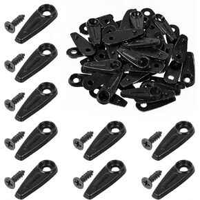 100 PCS صورة إطار مقاطع الدعم مشبك الصور الخلفية PE إطار الإطار مقاطع دعم الأسود زر الدور المعدني المسطح مع البراغي لوازم إطار الصور لملصقات الصور الثابتة