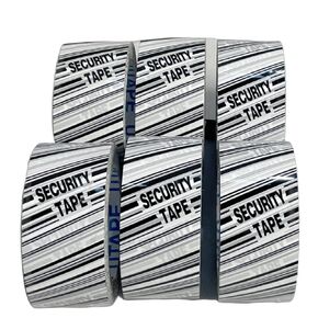 Packing Tamper Evident Security Signs Seal Tape 2 Inches x 55 Yards Long Heavy Duty Packaging Shipping Tape 6 Rolls Total 330 Yards Strong Tape for Moving Boxes & Moving Supplies